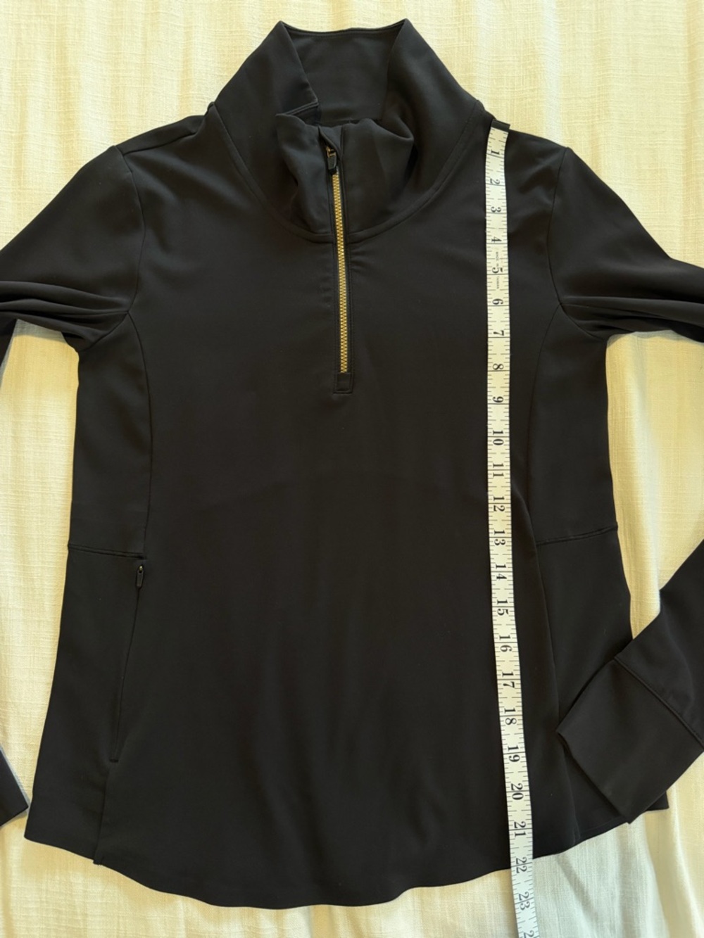 Rhone Course to Court 1/4 Zip, Black XS - Picture 15 of 16